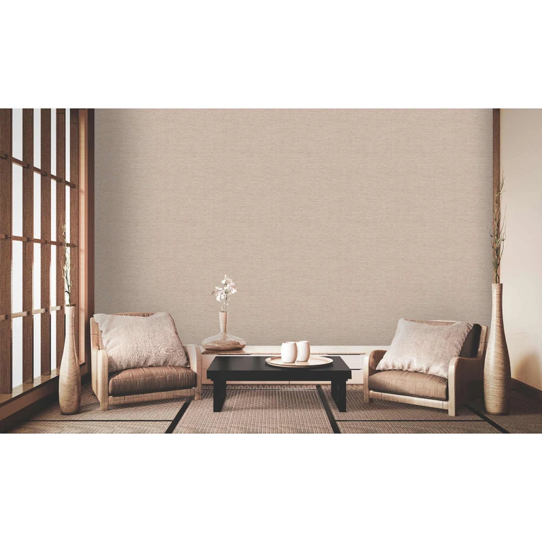 Livingwalls Metropolitan Stories 2 Mio - Tokio Papier peint uni, Beige, Métallique,  