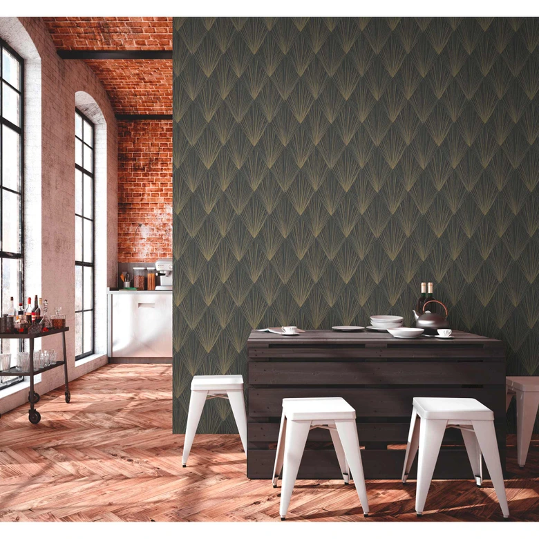 Livingwalls Vliesbehang Metropolitan Stories Art Deco New York 