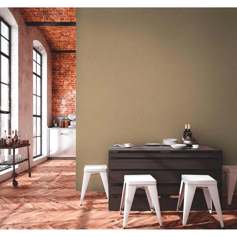Livingwalls Vliestapete Metropolitan Stories Unitapete einfarbig Antonio Barcelona metallicschwarz 