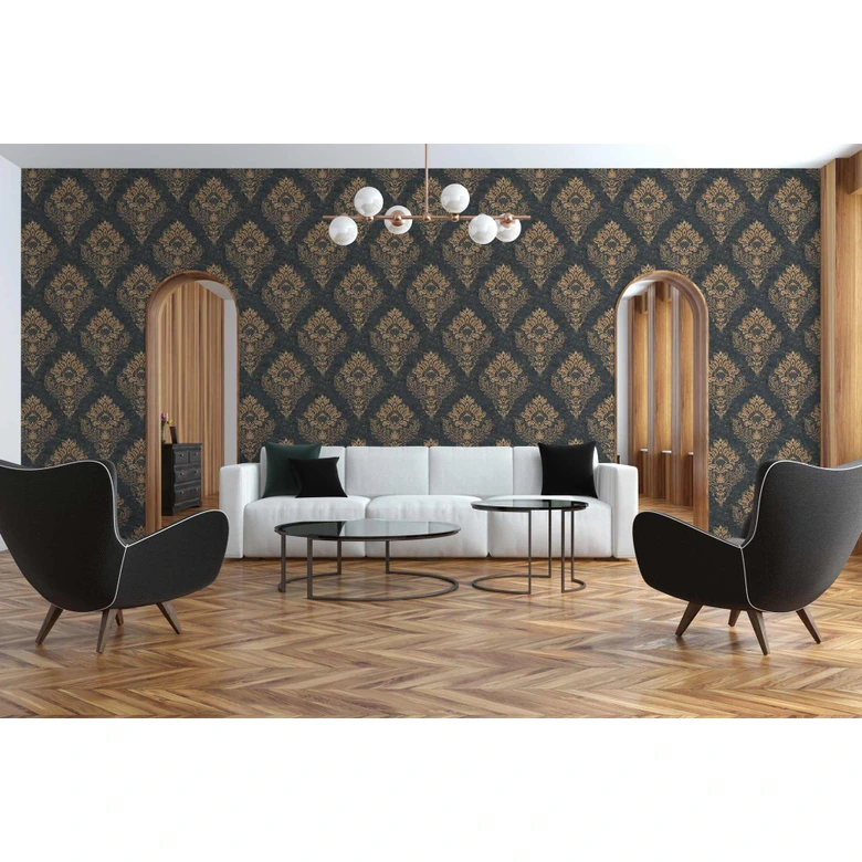 Livingwalls Metropolitan Stories 2 Alena - St. Petersburg Papier peint baroque, Beige, Bleu, Marron 