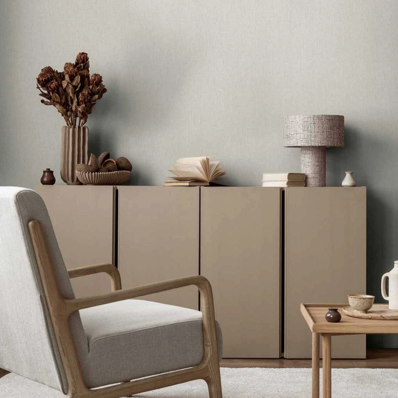 Metallisch Strukturtapete Schwarz Gold - Luxus Vliestapete - Industrie Chic 