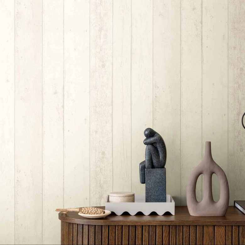 A.S. Création Best of Wood`n Stone 2nd Edition Papier peint effet bois - Blanc 