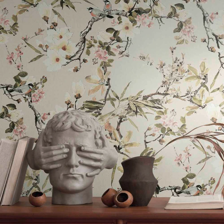 Michalsky Living - Fleecetapet Dream Again Tapet blomstermønster 