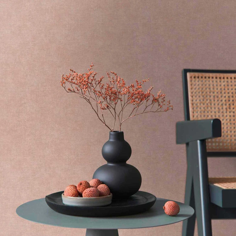 Papel pintado con textura en beige - papel pintado liso elegante con una textura fina - papel pintado no tejido 