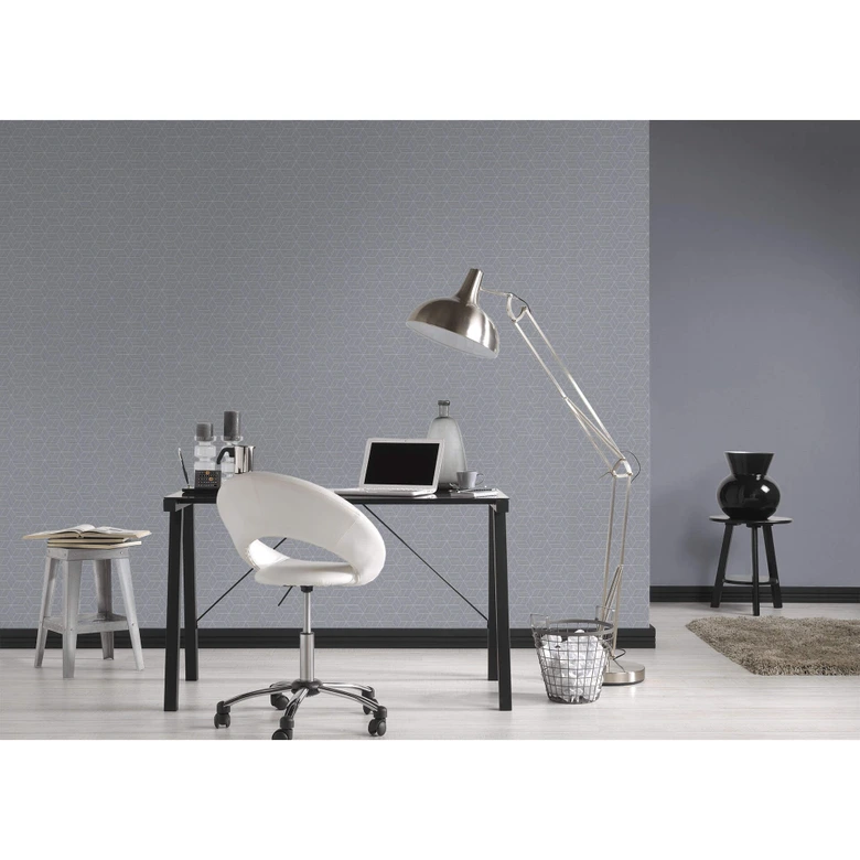 Livingwalls papier peint intissé Metropolitan Stories papier peint Lizzy Londres gris;métallisé 