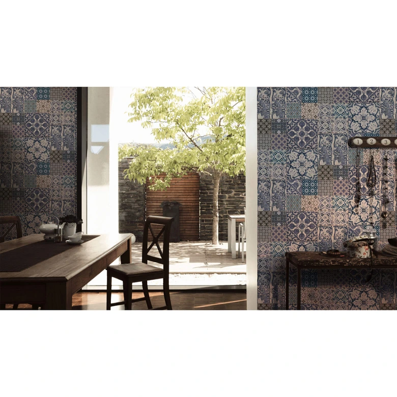 Livingwalls papier peint intissé Metropolitan Stories papier peint Anke et Daan Amsterdam bleu;crème;blanc 