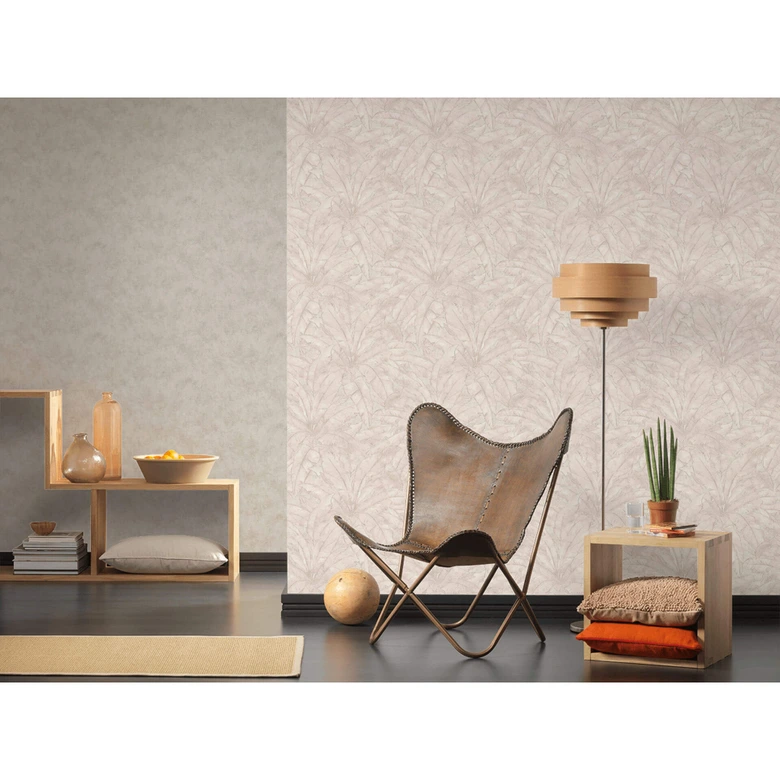 Livingwalls Vliestapete Metropolitan Stories Francesca Milano Unitapete einfarbig creme 