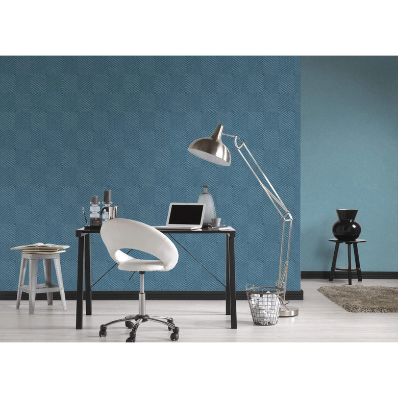 Livingwalls papier peint intissé Metropolitan Stories papier peint Nils Olsson Copenhague bleu;métallisé 