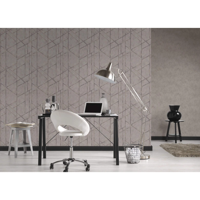 Livingwalls papier peint intissé Metropolitan Stories papier peint Francesca Milan gris;métallisé 