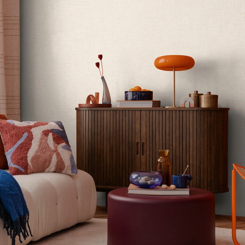 COSMOPOLITAN einfarbige Vliestapete Beige moderne Schlaf- und Wohnzimmer Tapete 