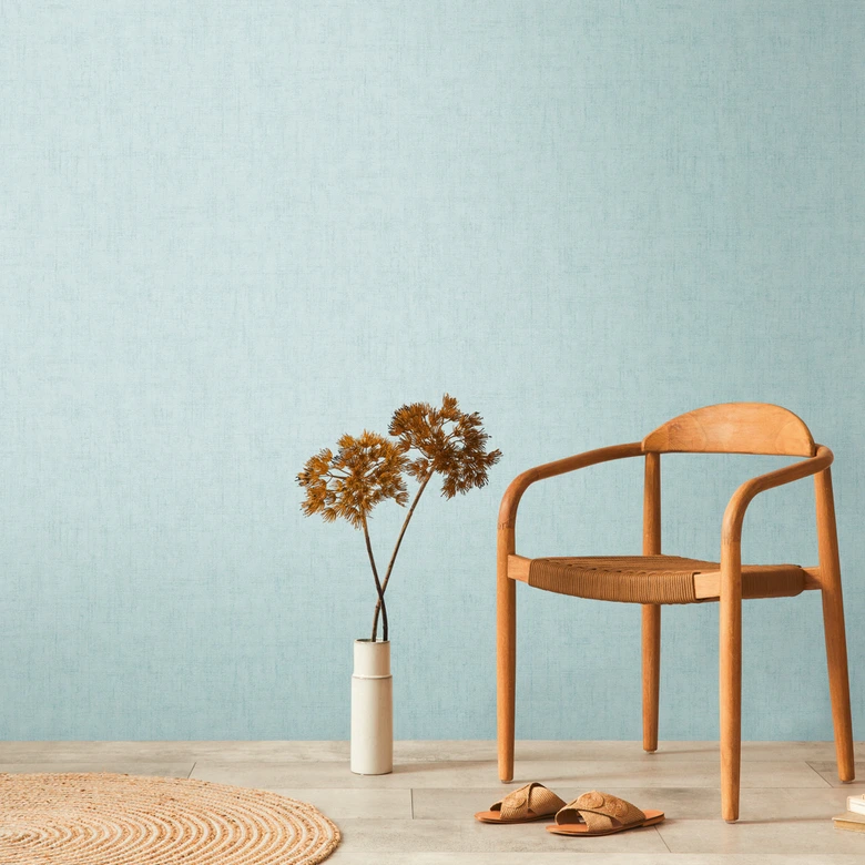 COSMOPOLITAN plain wallpaper light blue ice blue - modern non-woven wallpaper living room kitchen 
