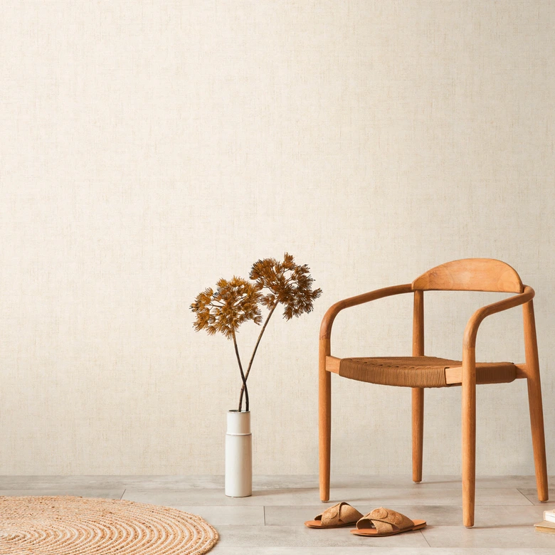 COSMOPOLITAN wallpaper cream beige - light plain non-woven wallpaper modern for living room 