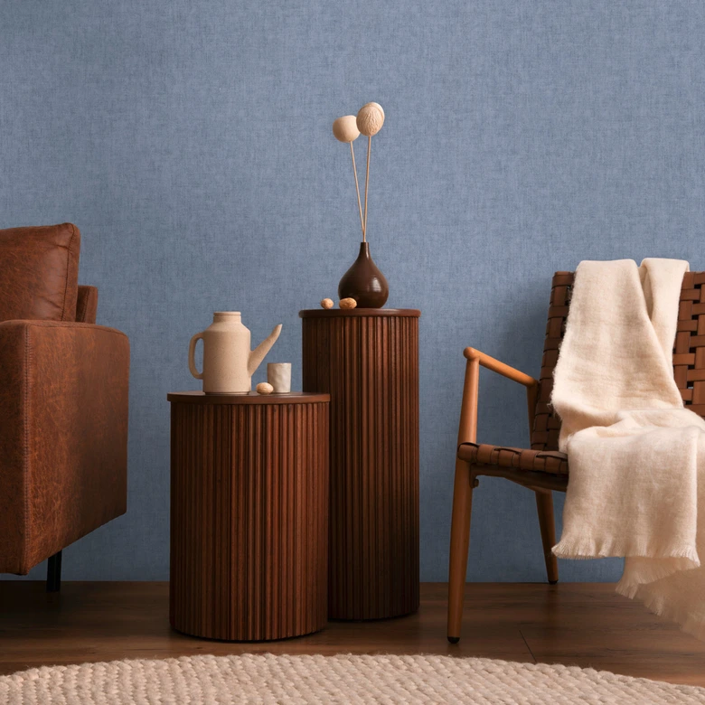 COSMOPOLITAN Vliestapete Blau - moderne Designer Tapete für Schlafzimmer 