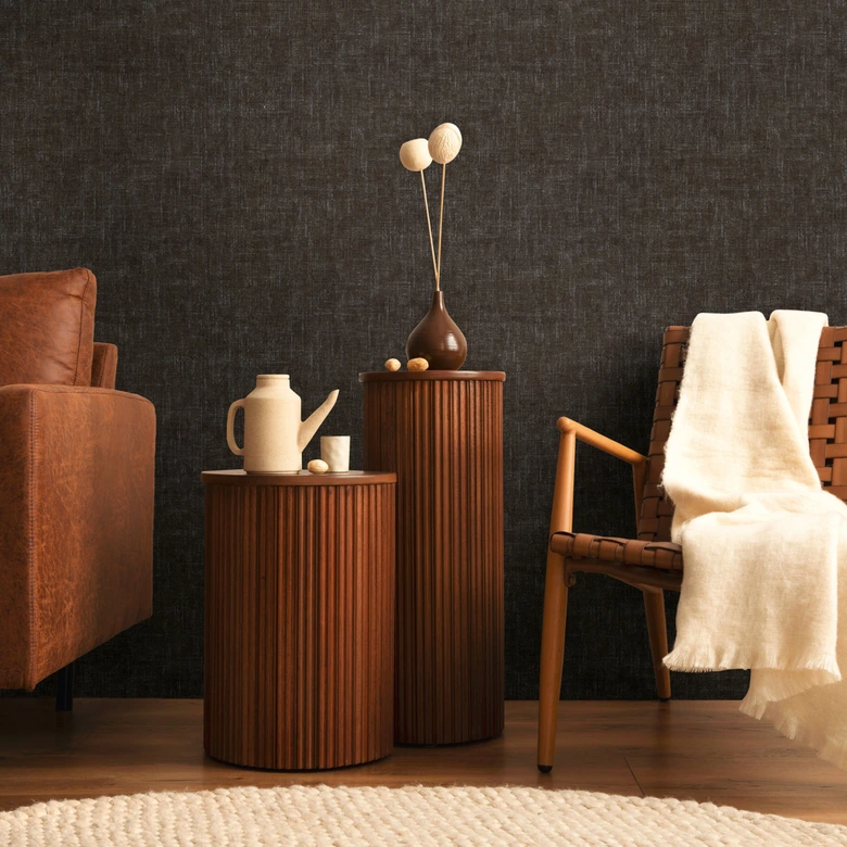 COSMOPOLITAN Icke-vävd tapet svart - snygg tapet för sovrum vardagsrum 