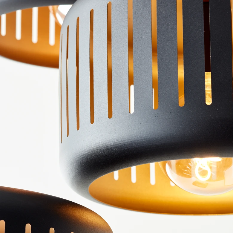 Pendelleuchte Silvio, gold, 120 x 52 cm, Metall Pendelleuchte 