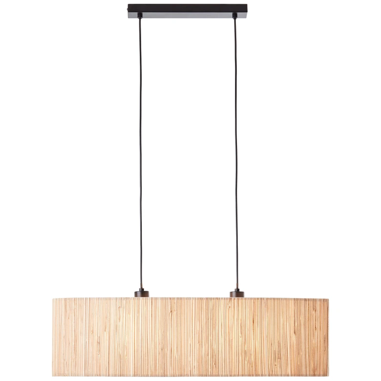 Pendelleuchte Valentin, braun, 120 x 78 cm, Seegras Pendellampe 