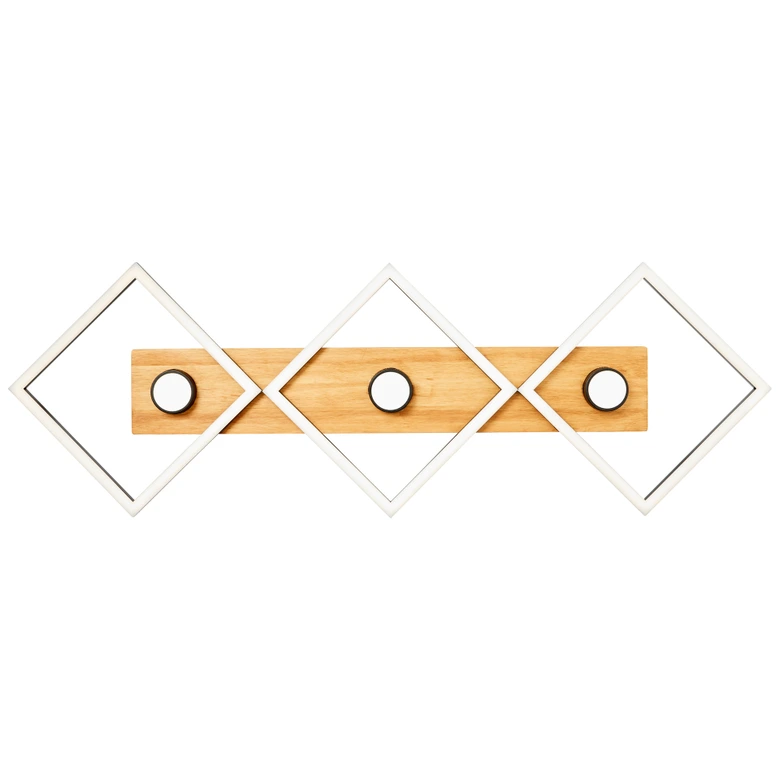 Deckenleuchte Vincent, braun, 6,7 x 106,1 cm, Holz Lampe 