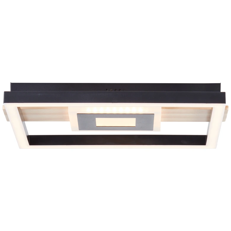 Deckenleuchte Aras, braun, 27,5 x 29,5 cm, Metall Lampe 