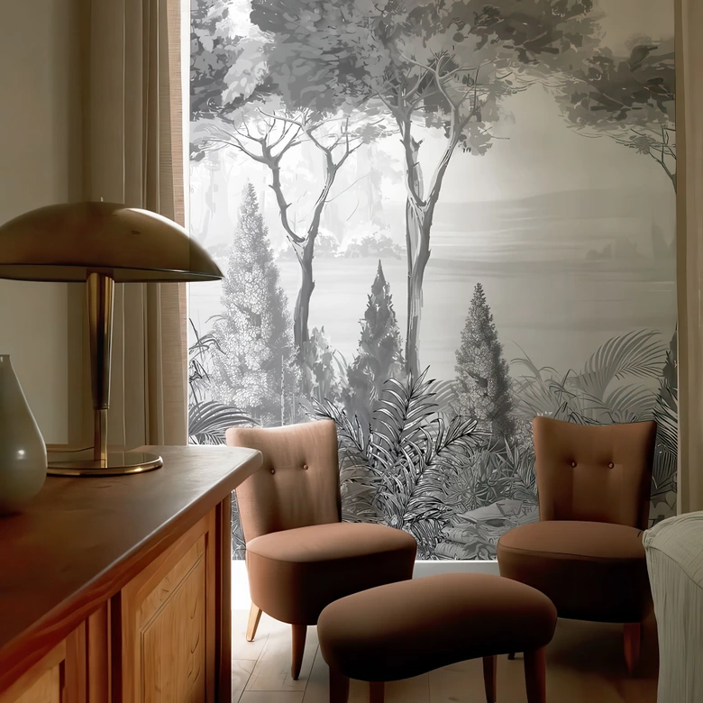 Fototapete Idyllische Pflanzenlandschaft - Ms Tiff 