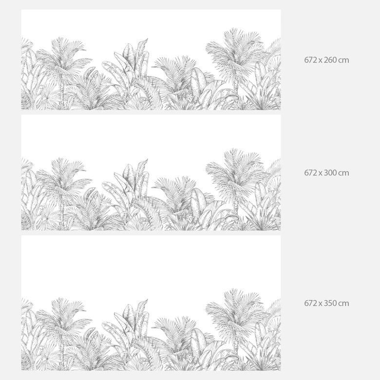 Fototapete Dschungel Illustration 