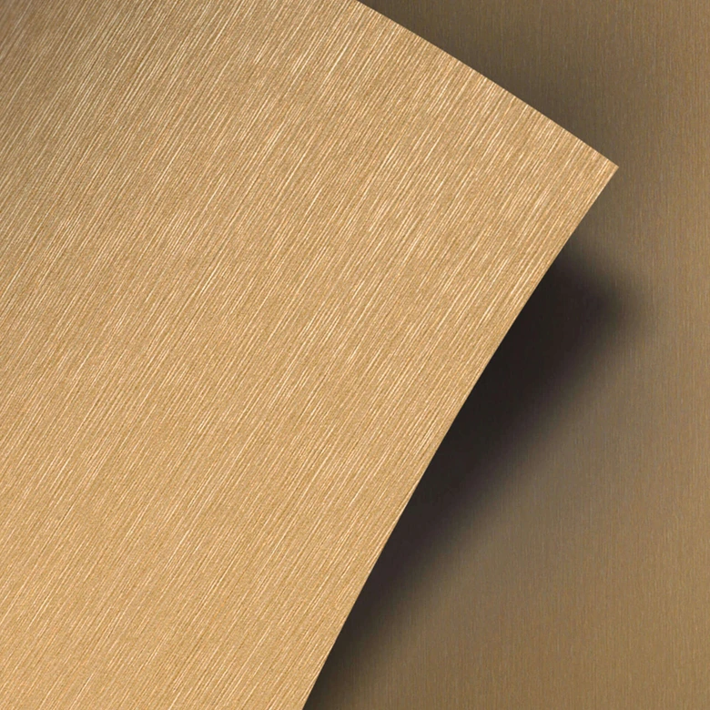 Tile stickers metal look, brushed gold - Furniture foil, kitchen splashback, bathroom foil 