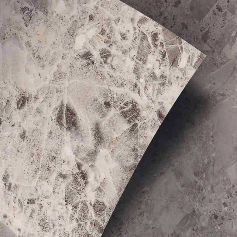 Tile stickers stone look, dark terrazzo - Furniture foil, kitchen splashback, bathroom foil 