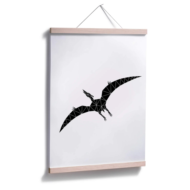 Poster Nouveauprints - Geometric Dinosaur Pterodactylus 