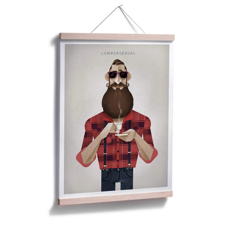 Poster Braun - Lumbersexual 