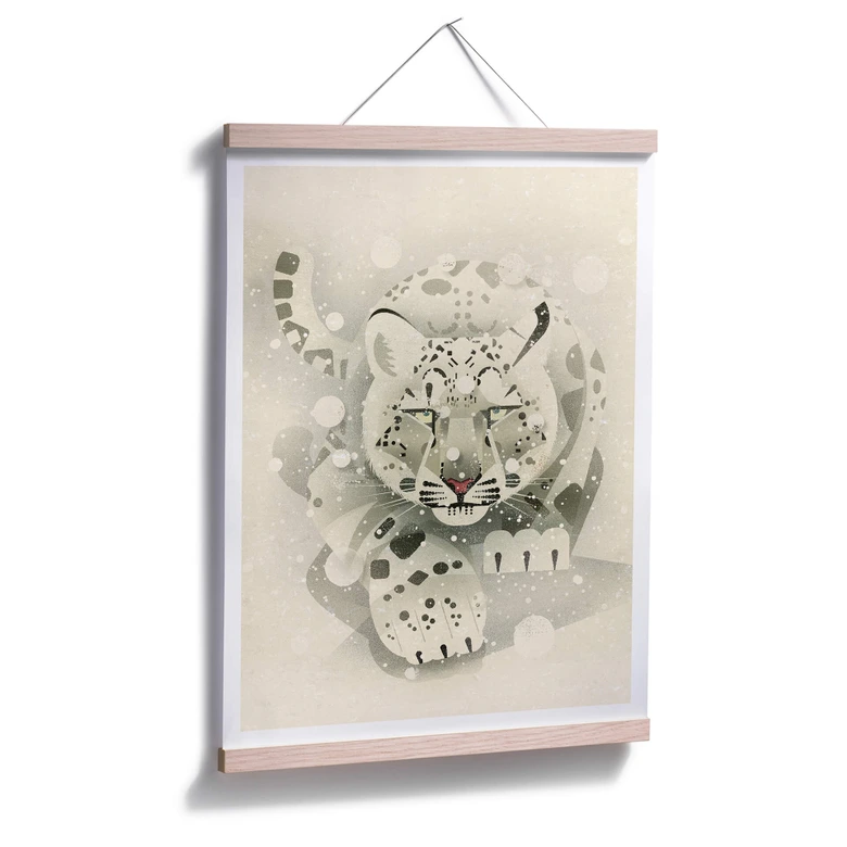 Poster Braun - Schneeleopard 