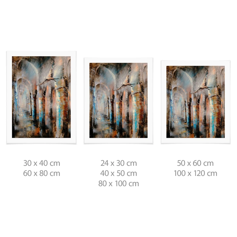 Poster Flug durch die Arkaden - Schmucker 
