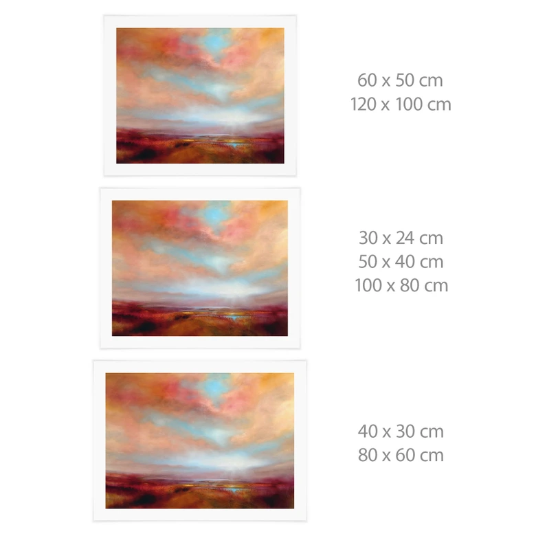 Poster Leuchtendes Feld im Sonnenlicht - Schmucker 