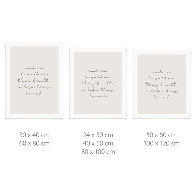 Typografi Plakat sammen 