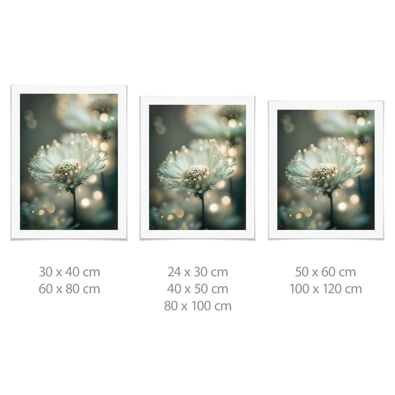 Plakat Delikatny blask kwiatów - Treechild 