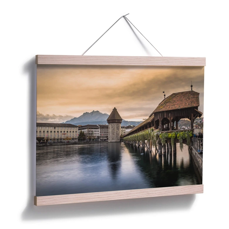 Poster Huber - Old Town Lucerne 