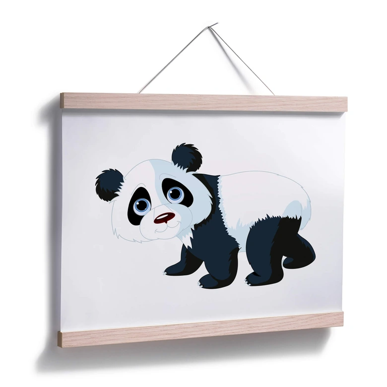Poster Laufender Panda 