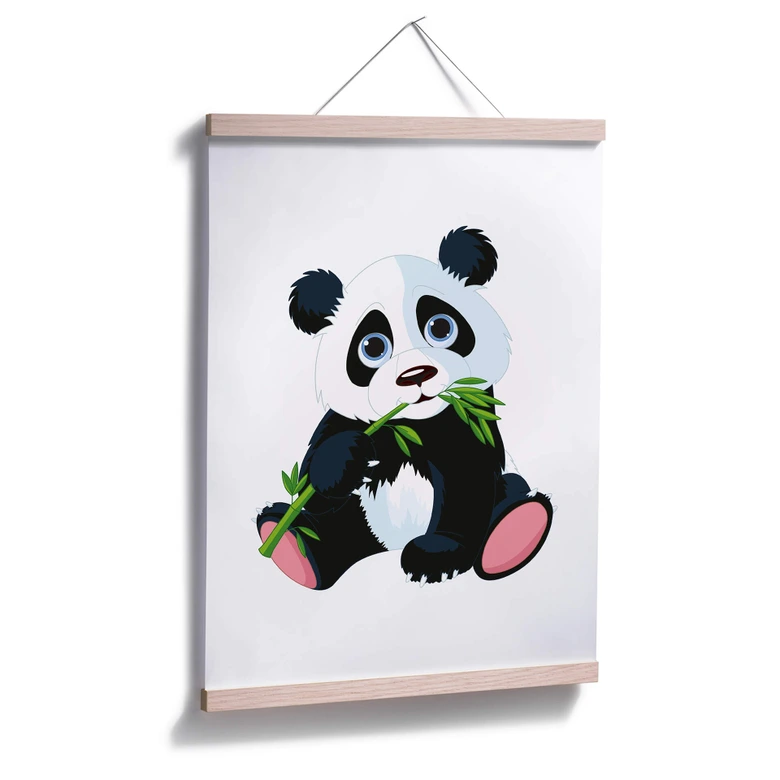 Poster Naschender Panda 