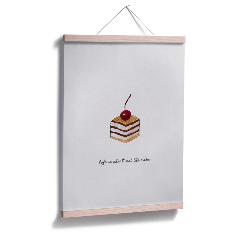 Poster Orara Studio - Life is short eat the cake 