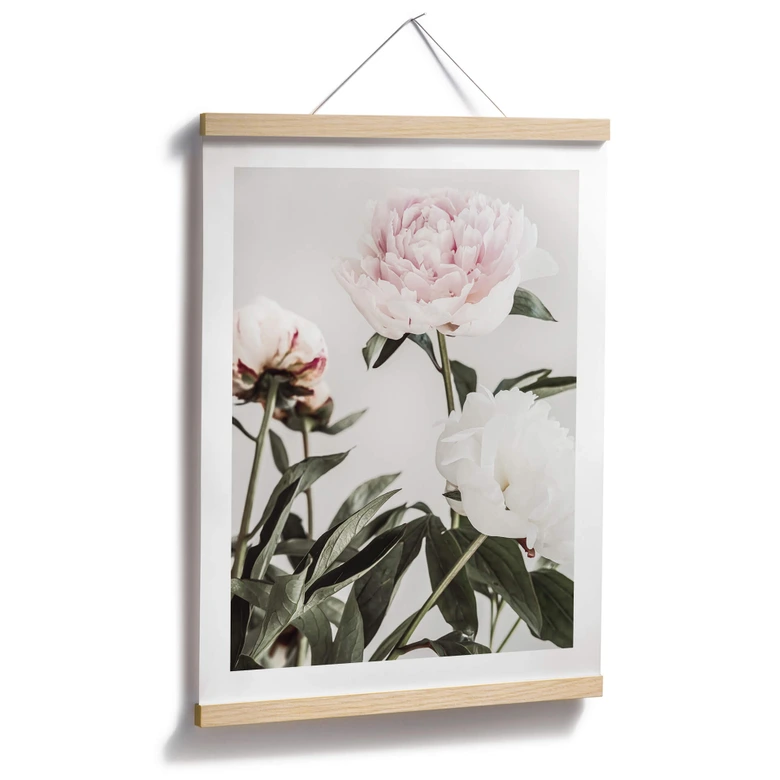 Póster 1X Studio - Tres peonías en flor 