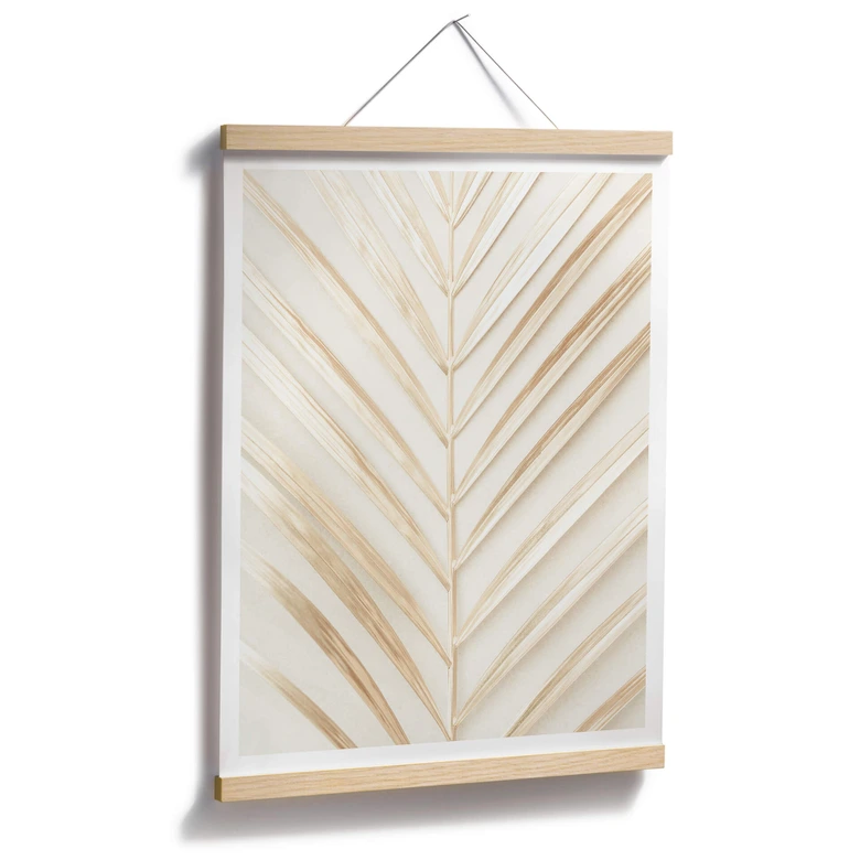 Poster 1X Studio - Goldenes Palmblatt 