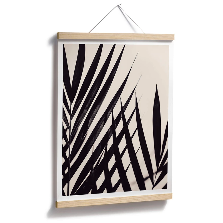 Poster 1X Studio - Zwart Palmblad 