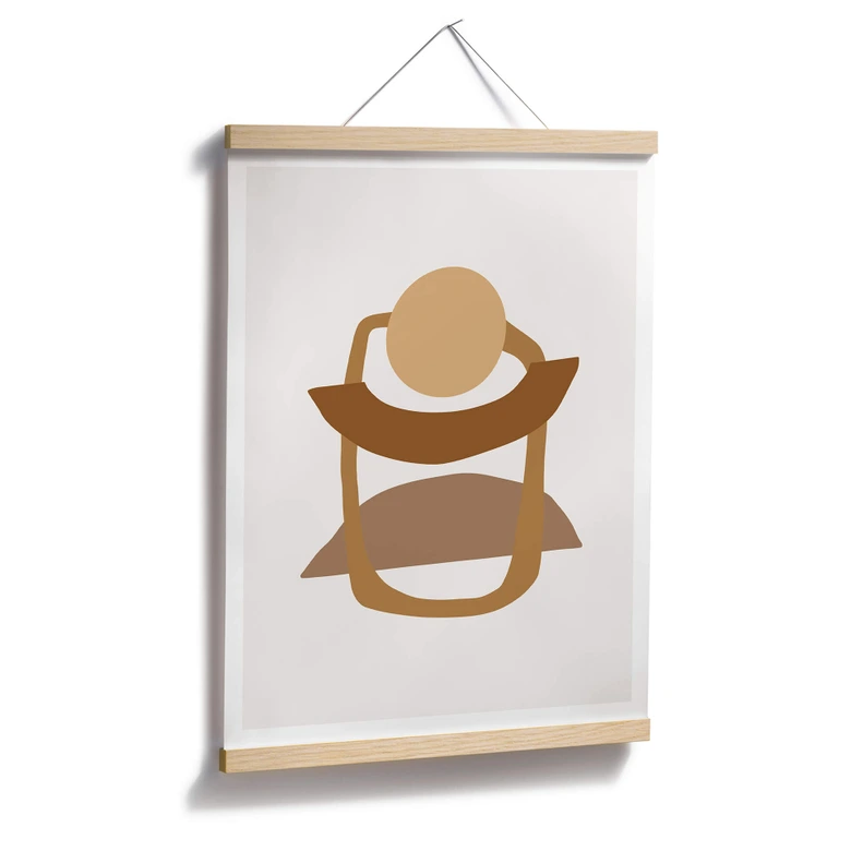 Póster Abstracción en equilibrio 