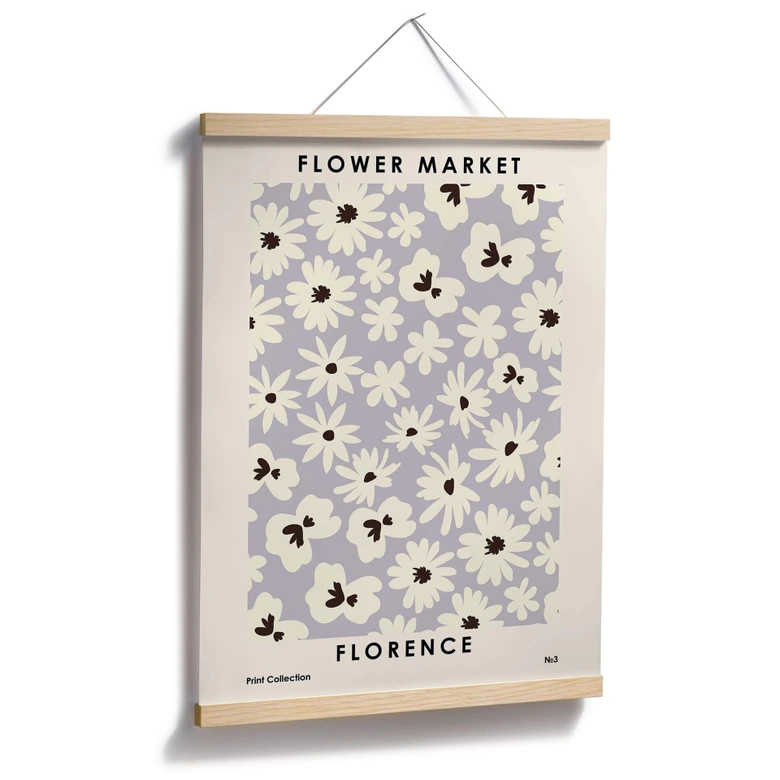 Plakat NKTN - Targ kwiatowy we Florencji 