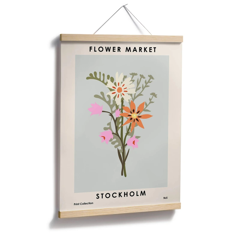 Plakat NKTN - Giełda kwiatowa - Sztokholm 