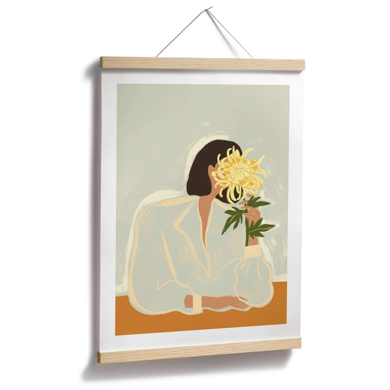 Póster Arty Guava - Crisantemo en la mano 