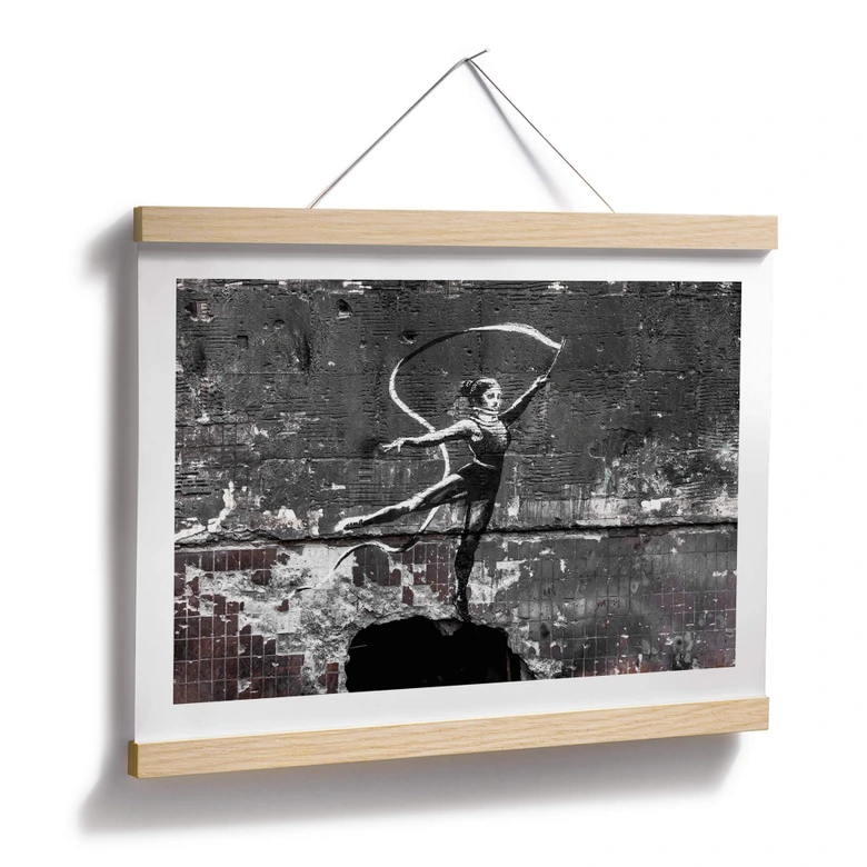 Poster Banksy Danseuse acrobatique (art d'ukraine) 