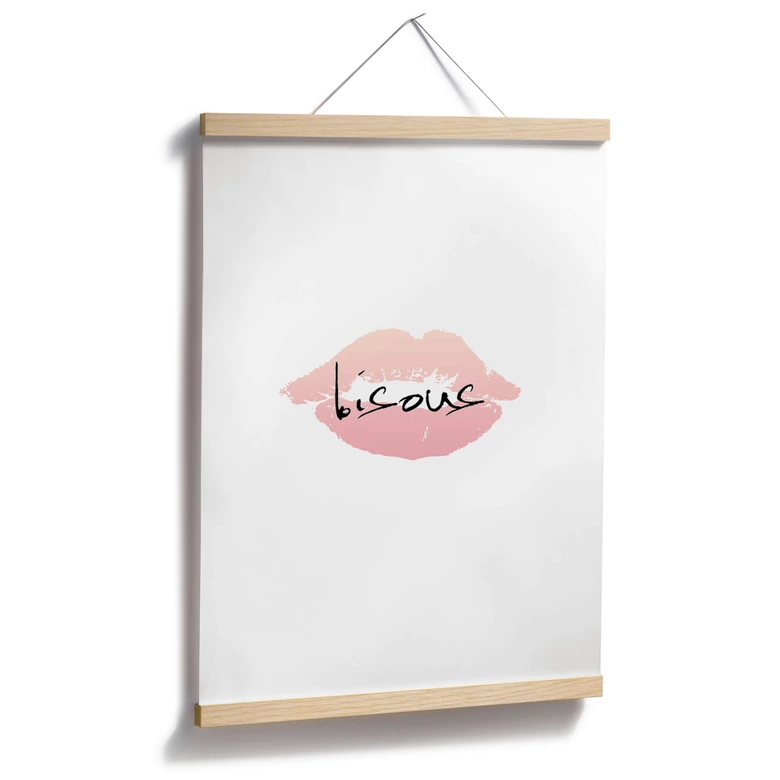Poster Bisous 