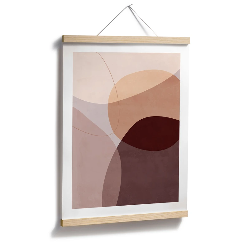 Poster Abstrakta former i varma jordtoner - Böhmer 