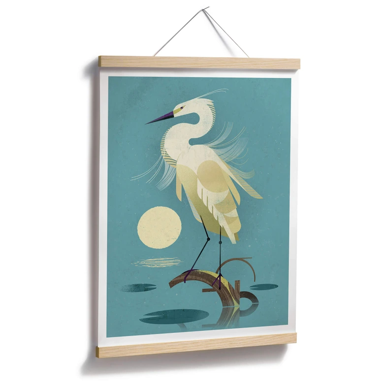 Poster Braun - Reiher 