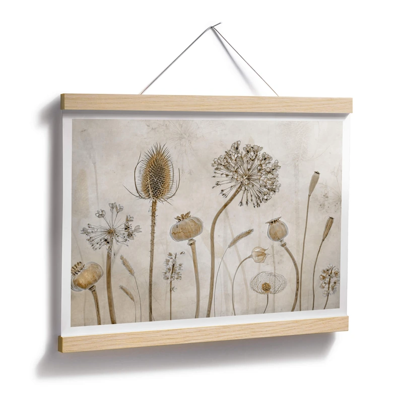 Poster Disher - Trockenblumen 