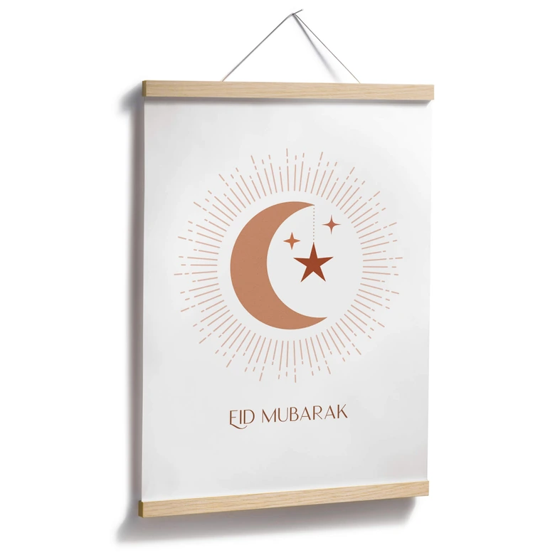 Poster Eid Mubarak Mondsichel 